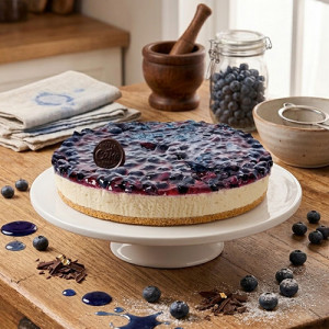 eggless-blueberry-cheesecake